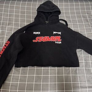 Justin Bieber Purpose Stadium Tour Black Hoodie